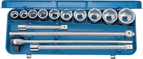 Steckschlüsselsatz 32 EMU-2 14-teilig 3/4 ? Schlüsselweißen 22-50 mm Anzahl Zähne 50 6-Kant GEDORE