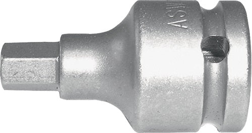 Kraftschraubersteckschlüsseleinsatz 725 1/2 ? Innensechskant Schlüsselweiße 10 mm Länge 55 mm ASW