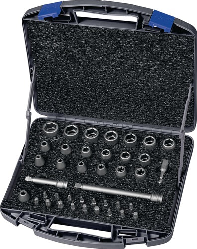 Kraftsteckschlüsselsatz 710 KS 40 OL 40-teilig 3/8 ? 6-kant i6-kant T/E/PH/XZN ASW
