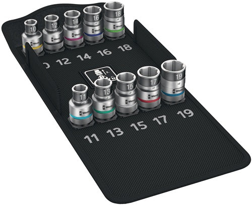 Steckschlüsselsatz 8790 HMC HF 10-teilig 1/2 ? 10 - 19 mm für Außen-6-kant WERA