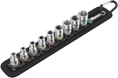 Steckschlüsselsatz Belt 4 9-teilig 1/4 ? 5 - 13 mm für Außen-6-kant WERA