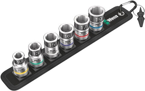 Steckschlüsselsatz Belt C 1 Zyklop 7-teilig 1/2 ? 10 - 19 mm für Außen-6-kant WERA