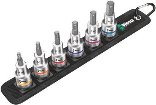 Steckschlüsselsatz Belt C 2 Zyklop 6-teilig 1/2 ? 4 - 10 mm für Innen-6-kant WERA