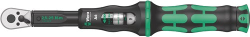 Drehmomentschlüssel Click-Torque A 6 1/4 ? 2,5 - 25 Nm WERA