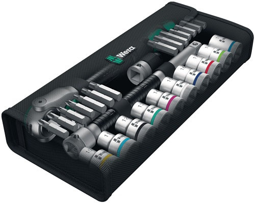 Steckschlüsselsatz Zyklop Speed 28-teilig 1/2 ? Schlüsselweißen 10-19 mm Anzahl Zähne 72 6-Kant WERA – Ansicht 3