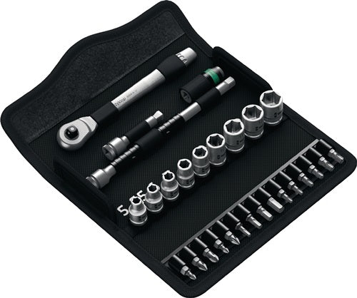 Steckschlüsselsatz 8100 SA 8 Zyklop 28-teilig 1/4 ? Schlüsselweißen 5-13 mm Anzahl Zähne 72 6-Kant WERA