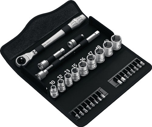 Steckschlüsselsatz Zyklop Metal 8100 SB 8 29-teilig 3/8 ? Schlüsselweißen 8-19 mm Anzahl Zähne 72 6-Kant WERA