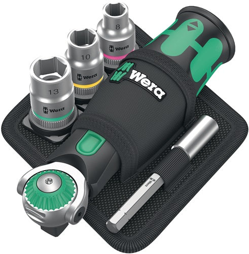Steckschlüsselsatz 8009 Zyklop Pocket Set 2 19-teilig 3/8? + 1/4 ? Anzahl Zähne 72 WERA