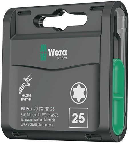 Bitgroßpackung Bit-Box 20 TX HF T 20 Länge 25 mm WERA