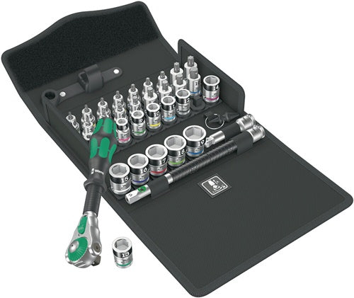 Steckschlüsselsatz 8100 SB ALL-in Zyklop Speed 35-teilig 3/8 ? Schlüsselweißen 6-19 mm Anzahl Zähne 72 6-Kant WERA