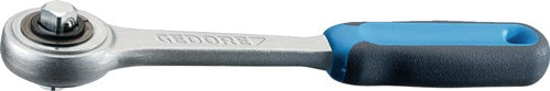 Durchsteckknarre 2093 Z-94 1/4 ? 20 Zähne Länge 129 mm mit umsteckbaren Vierkant GEDORE