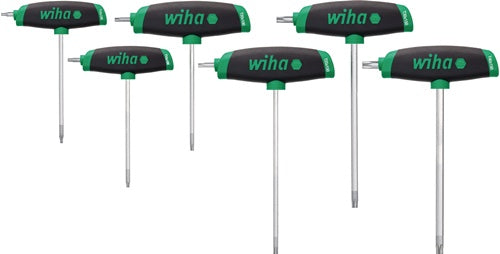 Schraubendrehersatz mit Quergriffen 364DSK T10-T30 TORX® mit Seitenabtrieb 6-teilig WIHA