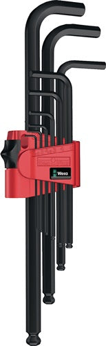 Winkelschraubendrehersatz 950 PKL/9 BM N 9-teilig Kunststoffhalter SW 15 - 10 mm lang Kugelkopf WERA
