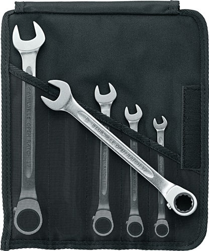 Maulringratschenschlüsselsatz 17/5 5-teilig Schlüsselweißen 8-19 mm umschaltbar STAHLWILLE