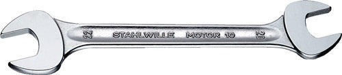 Doppelmaulschlüssel MOTOR 10 19 x 22 mm Länge 235 mm verchromt STAHLWILLE