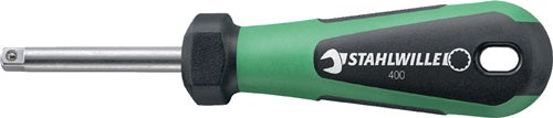 Handgriff mit Vierkant 400 1/4 ? 2 K-Griff Länge 150 mm STAHLWILLE
