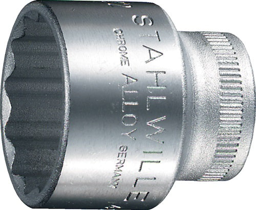 Steckschlüsseleinsatz 45 3/8 ? 12-kant Schlüsselweiße 9 mm Länge 25 mm STAHLWILLE