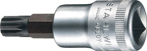 Steckschlüsseleinsatz 54 X 1/2 ? Innen-Vielzahn M14 Länge 60 mm STAHLWILLE