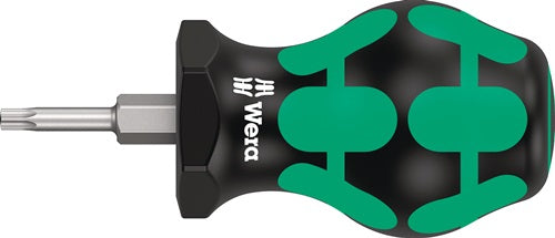 Schraubendreher 367 TORX® Stubby Größe T 10 Klingenlänge 25 mm 2-Komponentengriff Rundklinge WERA