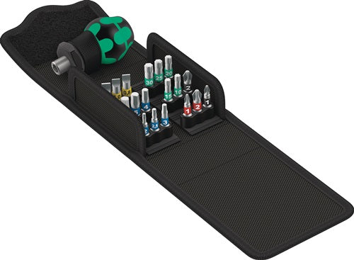 Bitsortiment KK Stubby 1 19-teilig PH/PZD/TORX®/6Kt/Schlitz WERA