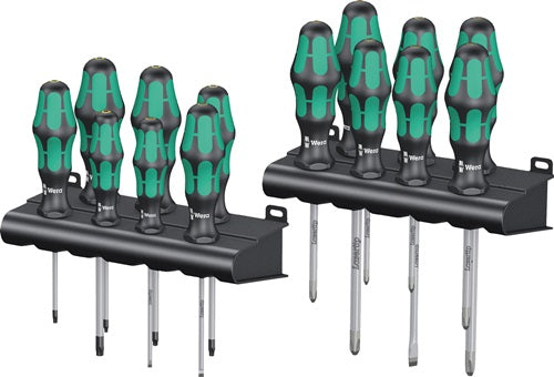 Schraubendrehersatz Kraftform Big Pack 300 14-teilig Schlitz/PH/PZD/TX 2-Komponentengriff Rundklinge WERA