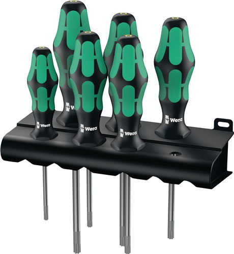 Schraubendrehersatz 367/6 TORX HF 6-teilig TORX® 2-Komponentengriff Rundklinge WERA