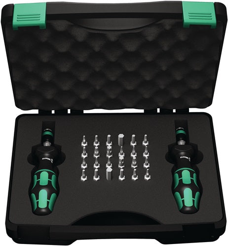 Drehmomentschraubendrehersatz 7440/41 26-teilig 03-3 Nm einstellbar WERA