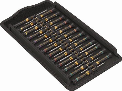 Feinmechanikerschraubendrehersatz Kraftform Micro ESD Big Pack 1 25-teilig WERA