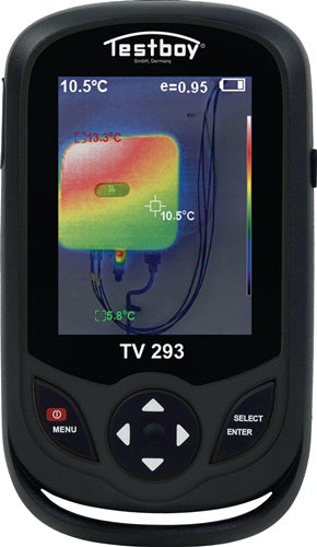 Wärmebildkamera TV 293 32? Farb-LC-Display 220 x 160 Bildpunkte -20 bis +300 °C TESTBOY
