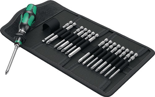 Schraubendrehersatz KK 60 17-teilig mit Handhalter und Wechselklingen Falttasche WERA – Ansicht 3