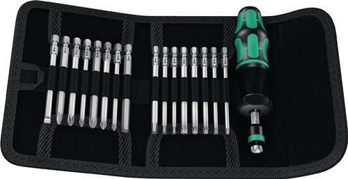 Drehmomentschraubendrehersatz KK 60 Torque 17-teilig 12-3 Nm einstellbar WERA