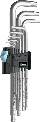 Winkelschraubendrehersatz 3950 PKL/9 9-teilig Kunststoffhalter SW 15 - 10 mm lang Edelstahl WERA