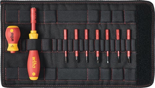 Schraubendrehersatz SlimVario® 9-teilig mit Wechselklingen VDE isoliert WIHA