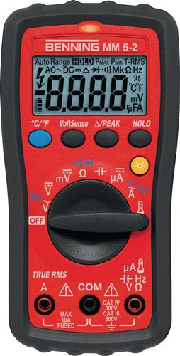 Multimeter MM 5-2 01 mV-600 V AC/DC TRUE RMS BENNING