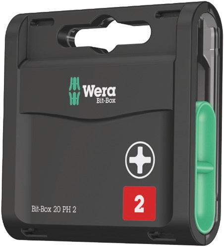 Bitgroßpackung 1/4 ? T 25 Länge 25 mm DIN ISO 1173 Form C 63 20 Bits / Kunststoffbox WERA