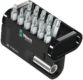Bitsortiment Bit-Check 12 Wood 2 12-teilig PH/PZD/TX WERA