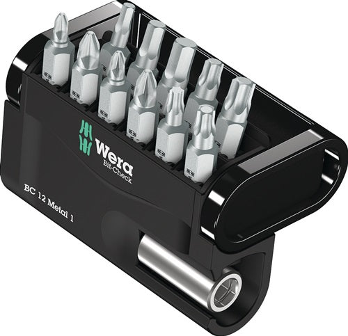 Bitsortiment Bit-Check 12 Metal 1 12-teilig PH/PZD/TX/6Kt WERA