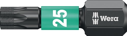 Bit 867/1 IMP DC T25 Länge 25 mm 1/4 ? C63 Impaktor DC Box mit 10 Bits WERA