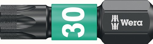 Bit 867/1 IMP DC T30 Länge 25 mm 1/4 ? C63 Impaktor DC Box mit 10 Bits WERA