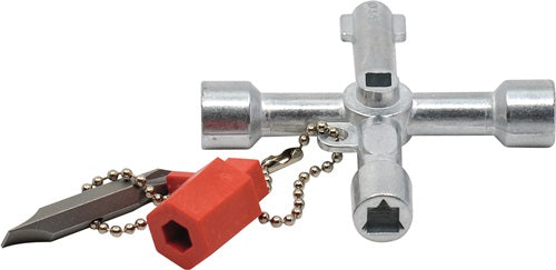 Schaltschrankschlüssel Universal 10 Funktionen mit Bitadapter SCHUEBO