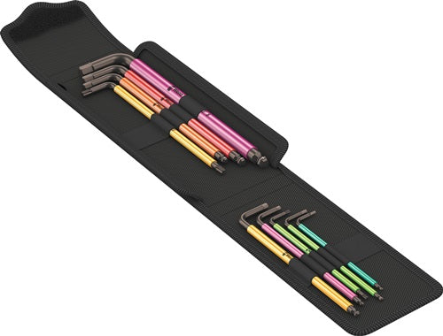 Winkelschraubendrehersatz Bicycle Set 4 9-teilig Textiltasche SW 2 - 8 mm - T10 - T25 WERA