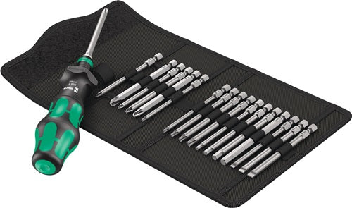 Bitsortiment KK Turbo 1 19-teilig Schlitz/PH/PZD/TORX®/6Kt WERA