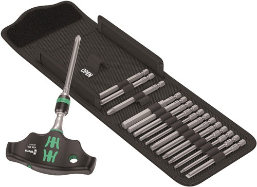 Bitsortiment KK 400 RA Set 1 17-teilig PH/PZD/TX/6kant/Schlitz WERA – Ansicht 5