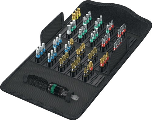 Bitsortiment Bit-Safe 61 BiTorsion 1 61-teilig Schlitz/PH/PZD/TX/6Kt WERA