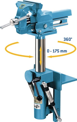 Abklapp- und Höhenverstellgerät für Backenbreite 140 mm abklappbar 360° drehbar HEUER – Ansicht 4