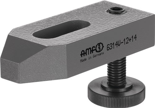 Spanneisen Nr 6314V für T-Nut 12 + 14 mm Spannhöhe 10 - 92 mm AMF
