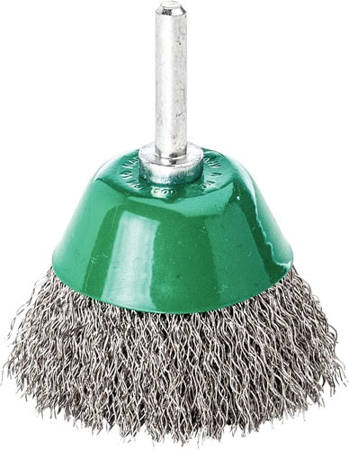Flächenbürste Ø 50 mm Schaft 6 mm Drahtstärke 03 mm VA 10500 min-¹ LESSMANN