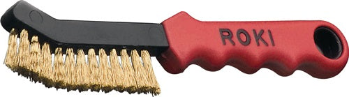 Drahtbürste ROKI® Länge 225 mm 025 mm Messing 2-reihig LESSMANN