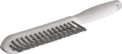 Kehlnahtbürste Länge 290 mm 035 mm VA-Stahldraht gewellt 3-reihig LESSMANN