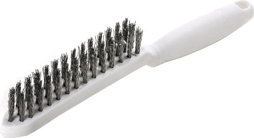 Drahtbürste Länge 285 mm 035 mm VA-Stahldraht gewellt 3-reihig LESSMANN